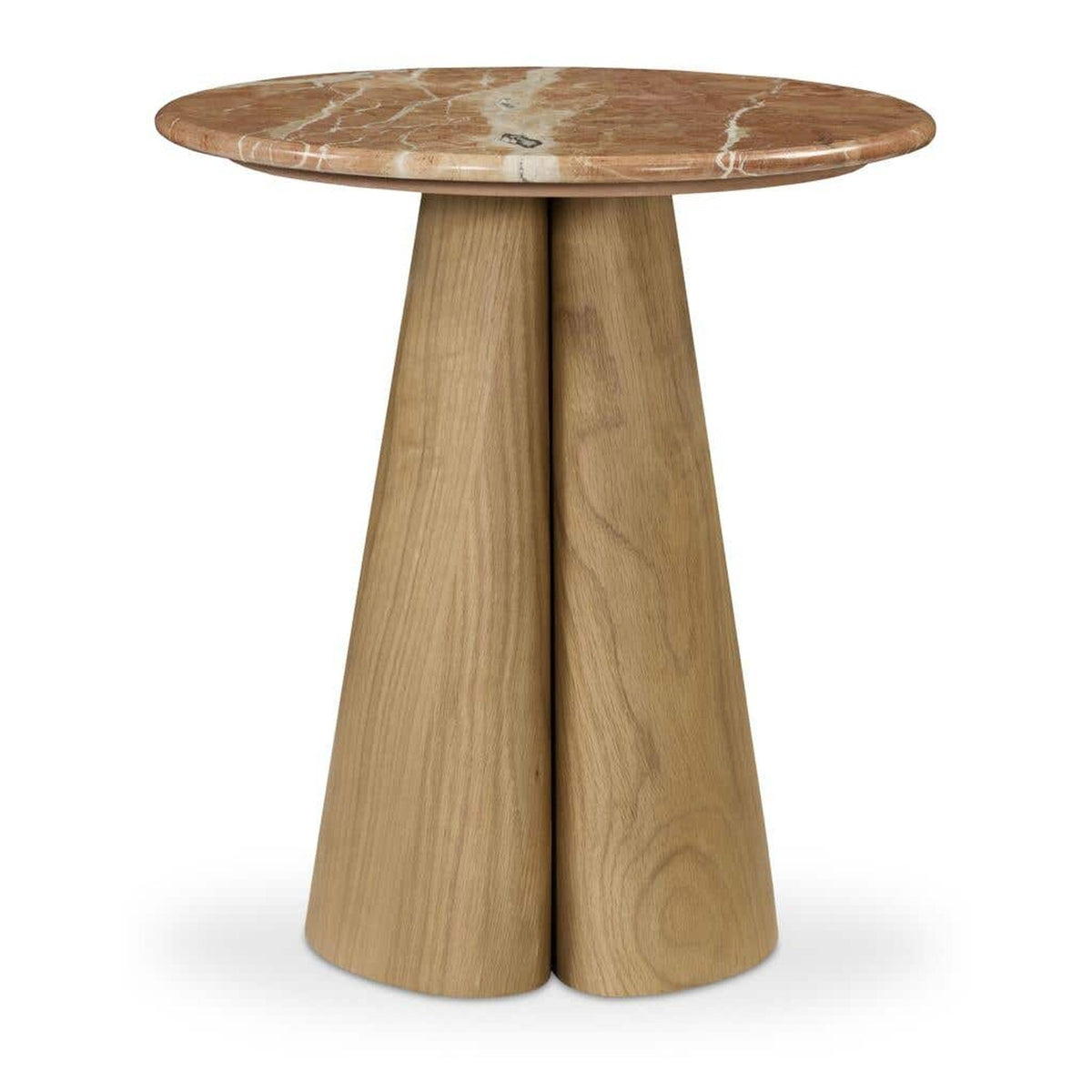 Kaleta Side Table Rosso Alicante Marble by Moe's Home Collection