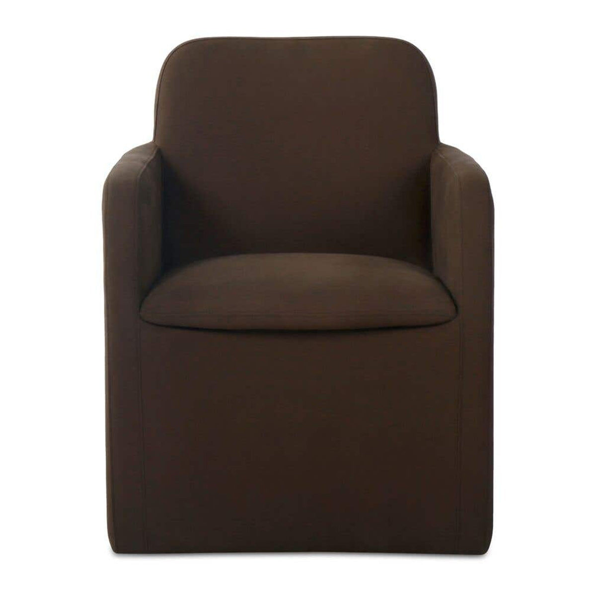 Bent Rolling Arm Chair Dark Brown by Moe's Home Collection