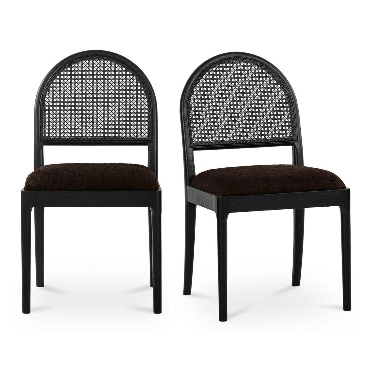 Jinny Dining Chair Warm Black - Set of Two by Moe's Home Collection