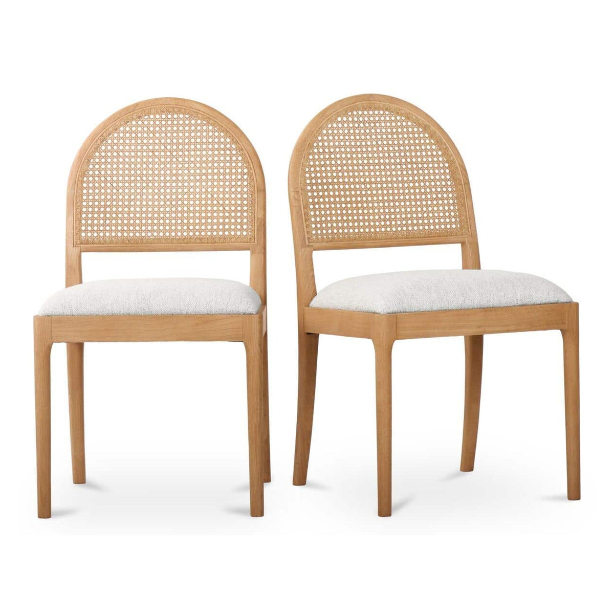 Jinny Dining Chair Flecked Beige - Set of Two by Moe's Home Collection