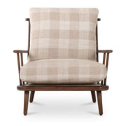 Griffin Accent Chair Light Brown Check by Moe's Home Collection