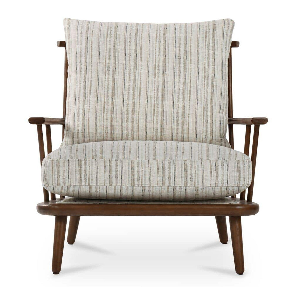 Griffin Accent Chair Beige Stripe by Moe's Home Collection