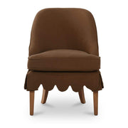 Lola Slipcover Dining Chair Washed Brown by Moe's Home Collection