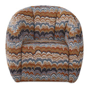 Mindy Swivel Chair Clay Blue Wave by Moe's Home Collection