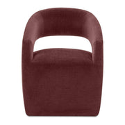 Barrow Rolling Dining Chair Berry by Moe's Home Collection