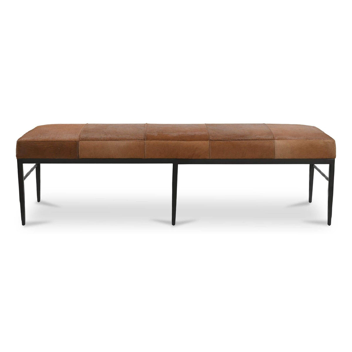 Heath Bench Brown Hair On Hide by Moe's Home Collection