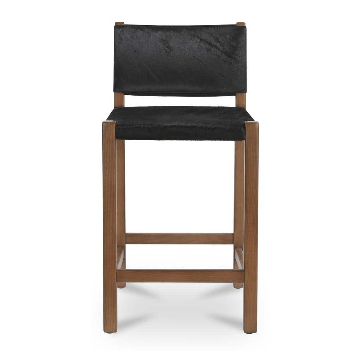 Malone Counter Stool Black Hair On Hide by Moe's Home Collection