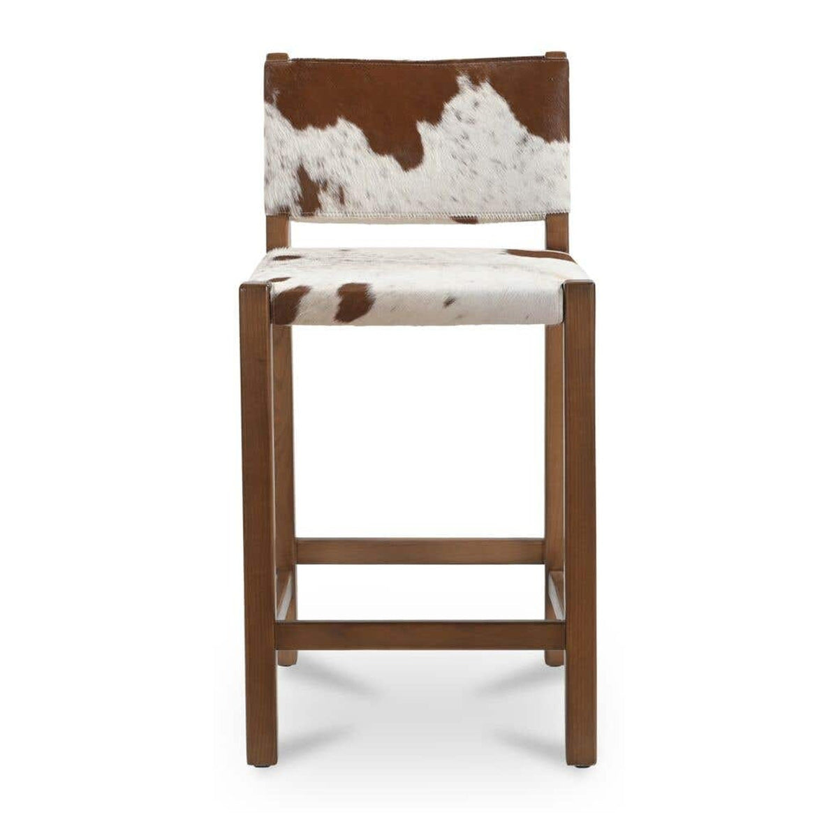 Malone Counter Stool Speckled Hair On Hide by Moe's Home Collection