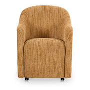 Drava Rolling Dining Chair Golden Wheat by Moe's Home Collection