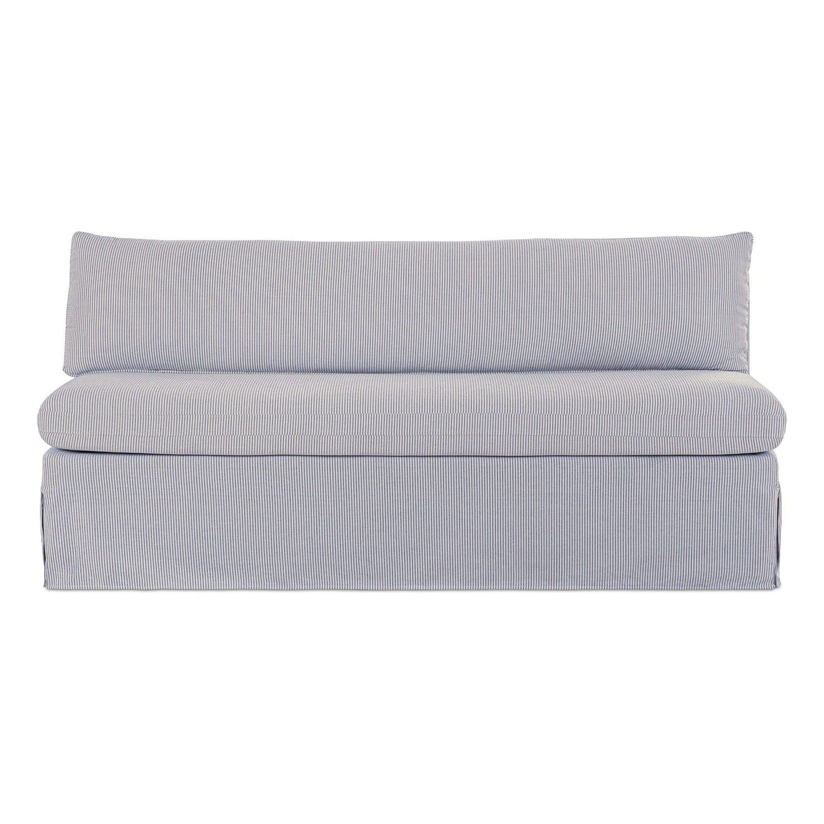 Fable Slipcover Dining Bench Navy Stripe by Moe's Home Collection