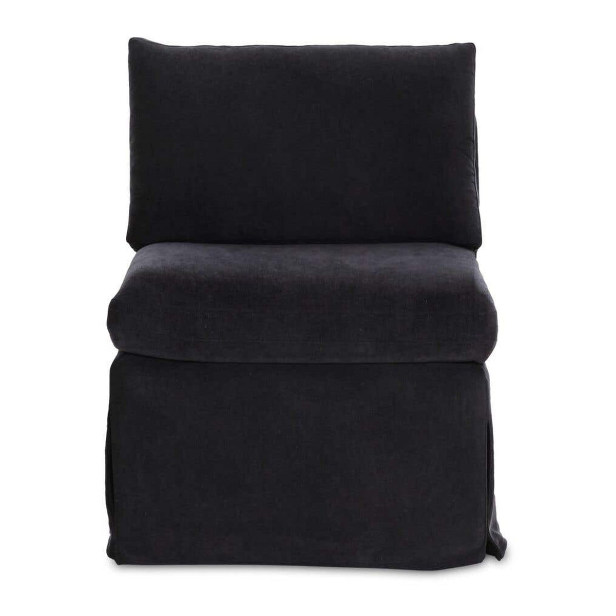 Fable Slipcover Dining Slipper Chair Black by Moe's Home Collection