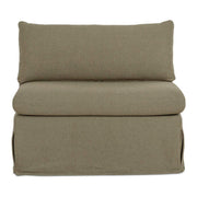Fable Slipcover Dining Chair and Half Olive by Moe's Home Collection