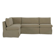 Fable Slipcover Dining Banquette L-Shape Olive 96 in by Moe's Home Collection
