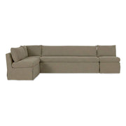 Fable Slipcover Dining Banquette L-Shape Olive 125.5 in by Moe's Home Collection