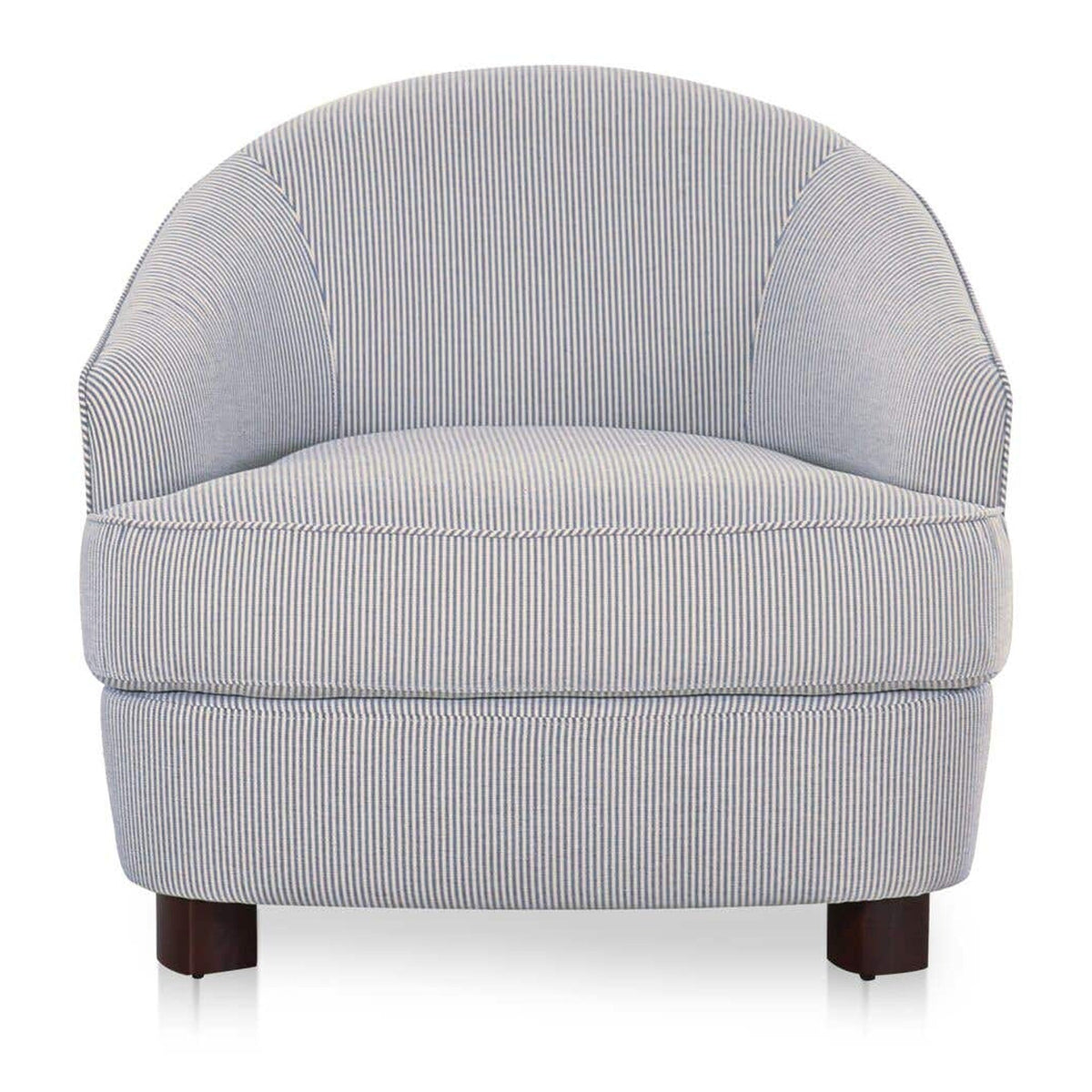 Ciara Accent Chair Navy Stripe by Moe's Home Collection