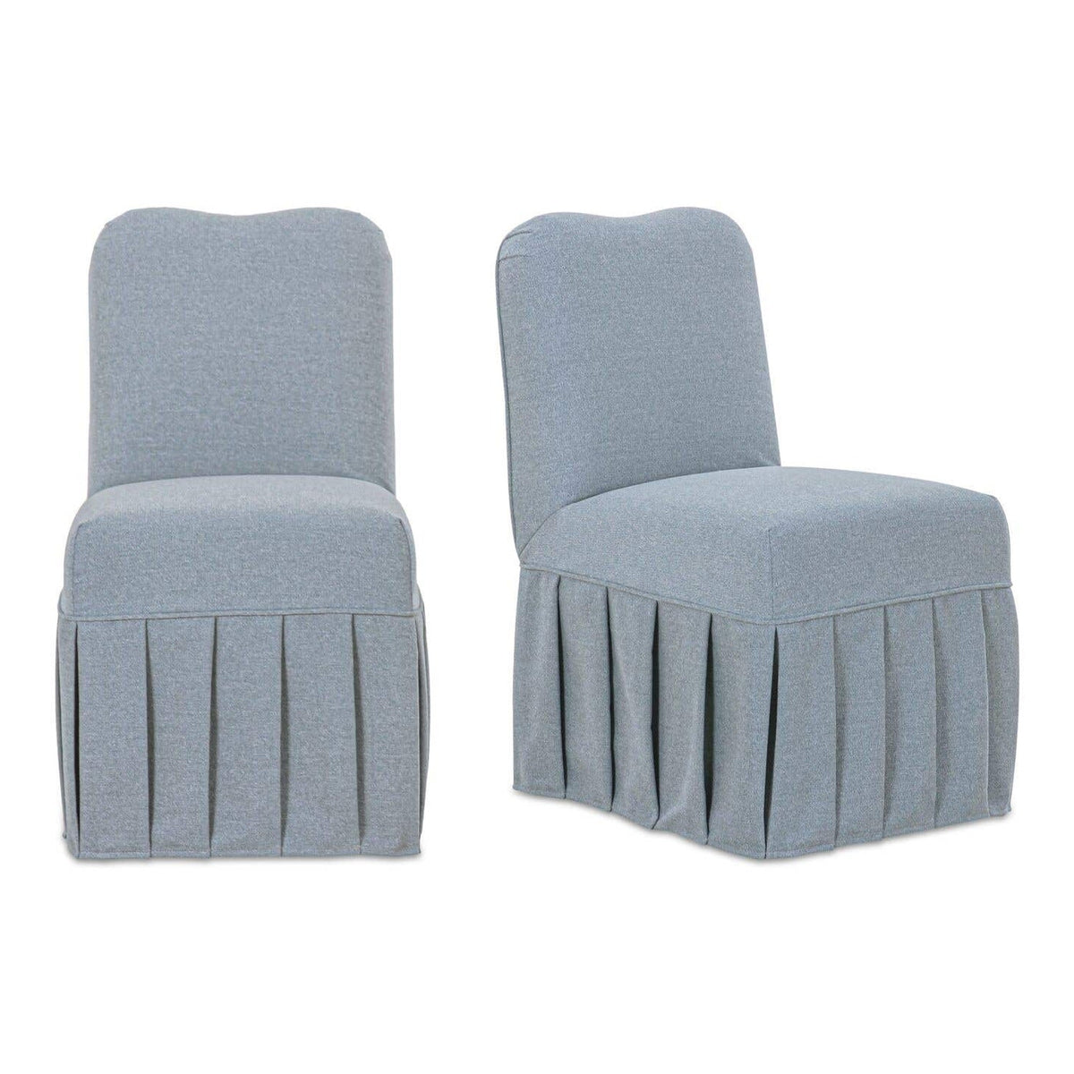Liv Slipcover Dining Chair Light Blue - Set of Two by Moe's Home Collection