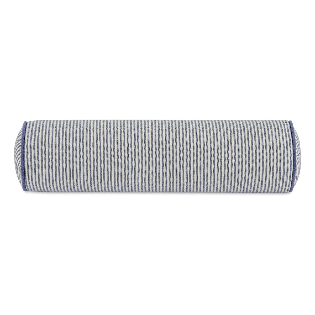 Sybil Small Bolster Pillow Navy Stripe by Moe's Home Collection