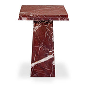 Nella Side Table Rosso Levante Marble by Moe's Home Collection