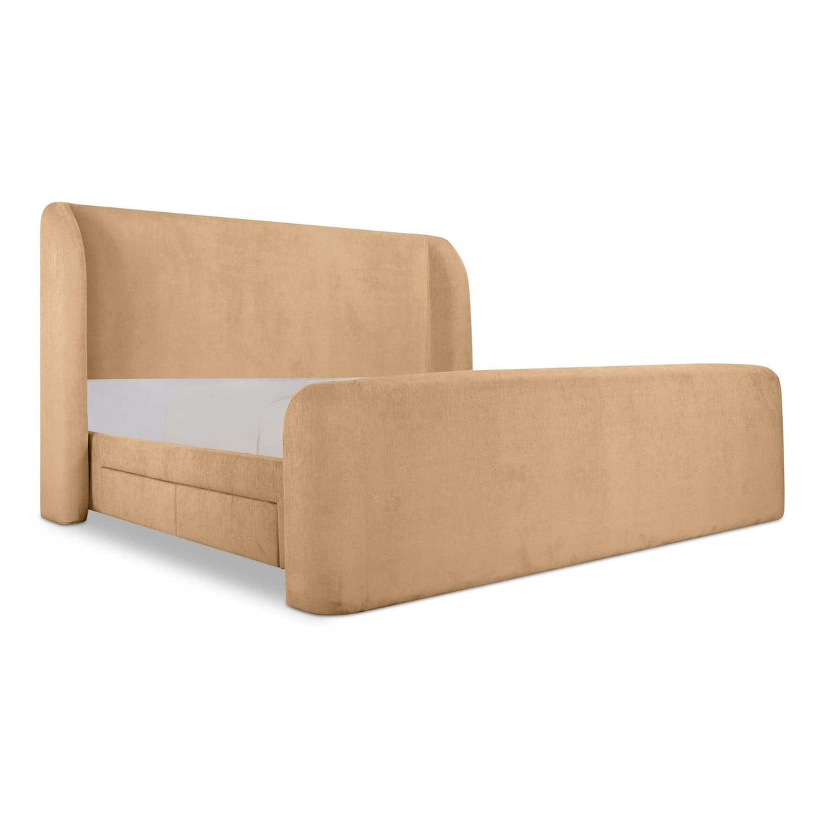 Sophia Queen Storage Bed Golden Wheat by Moe's Home Collection