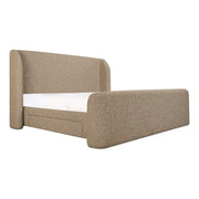 Sophia Queen Storage Bed Speckled Light Brown by Moe's Home Collection