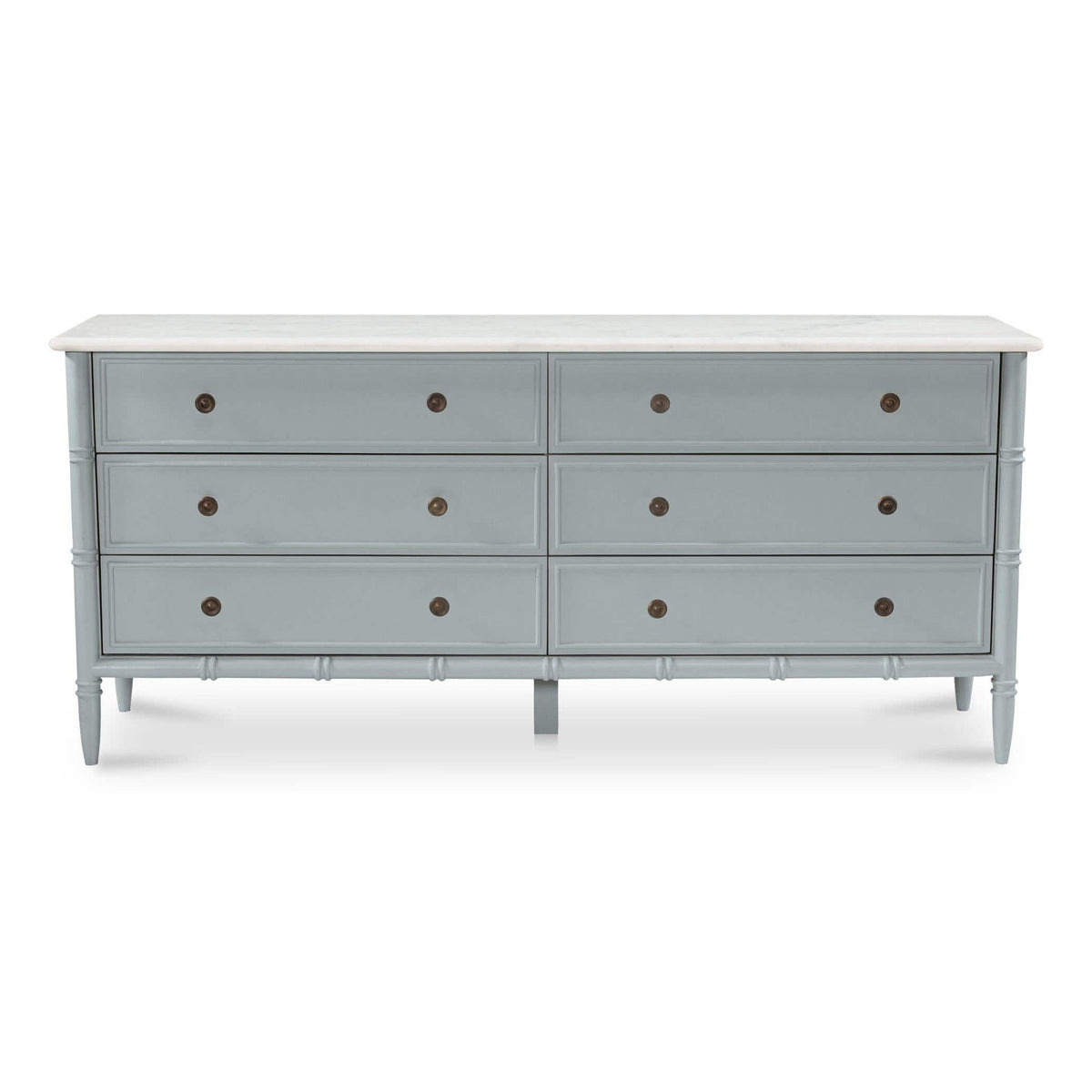 Eleanor 6 Drawer Dresser Light Blue by Moe's Home Collection