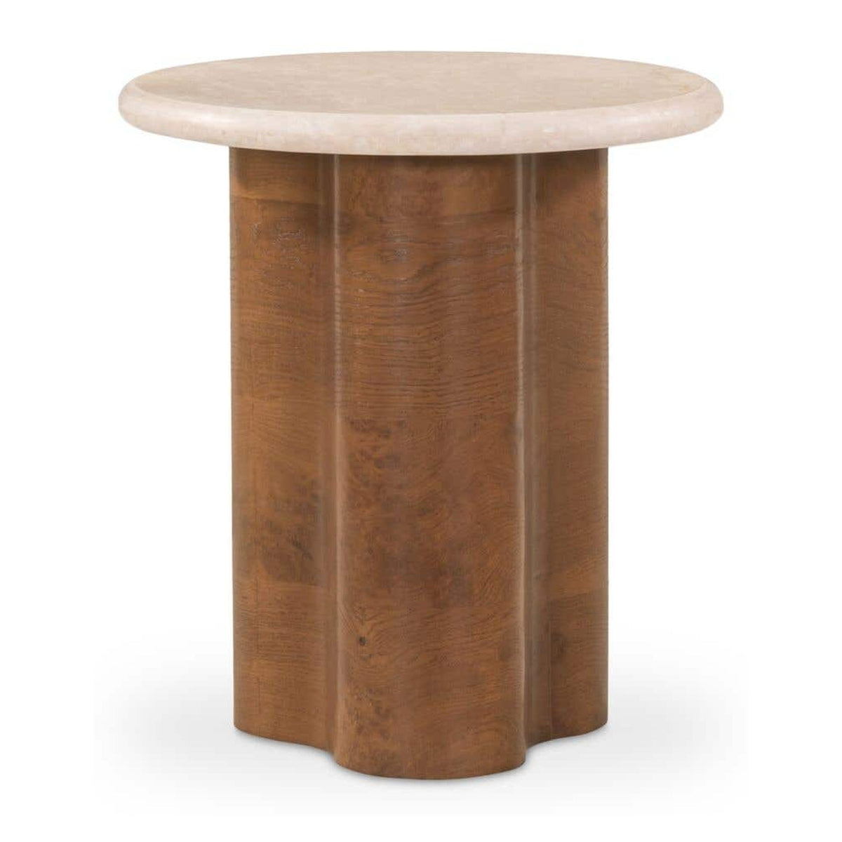 Leah Side Table Botticino Marble by Moe's Home Collection