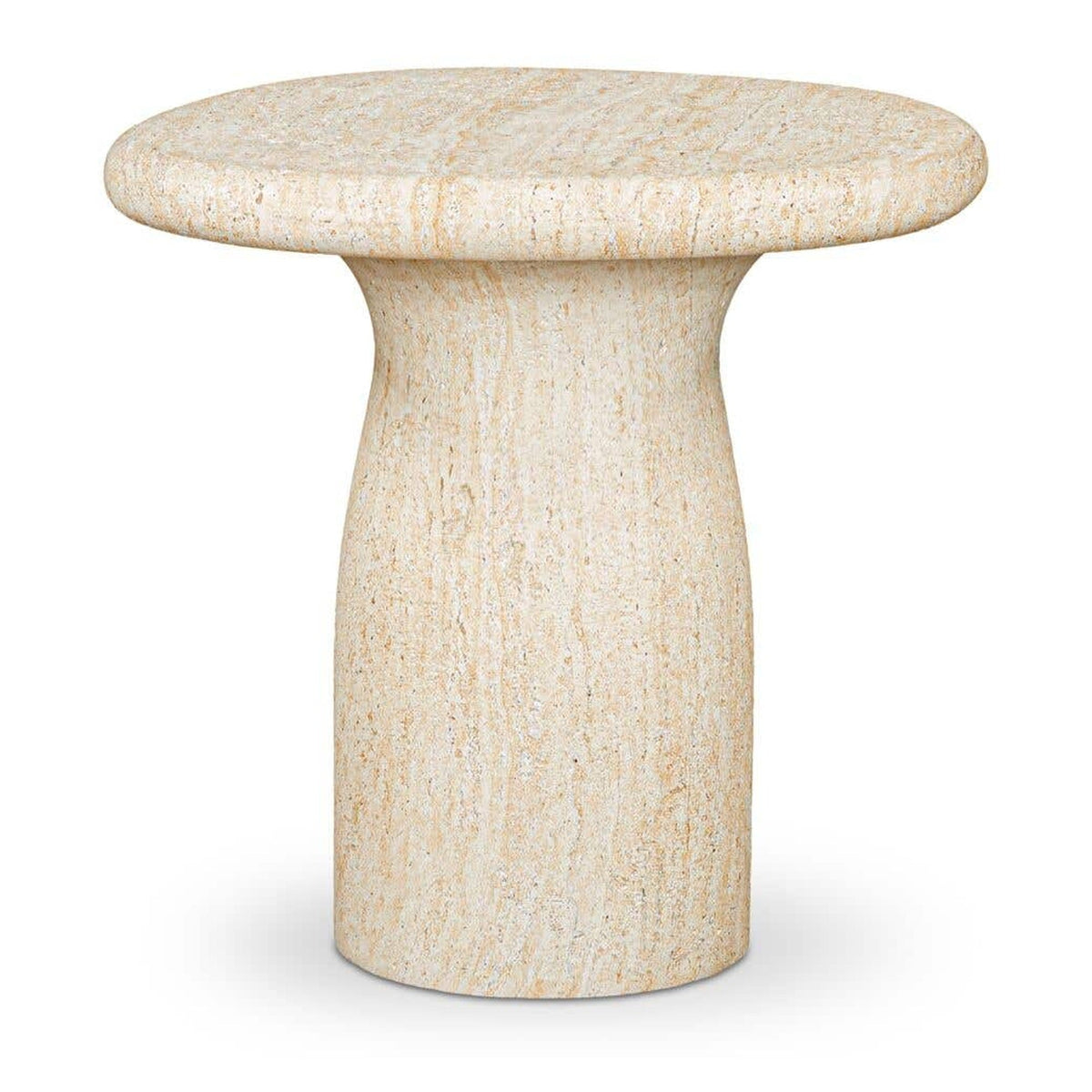 Warby Outdoor Side Table Faux Travertine by Moe's Home Collection