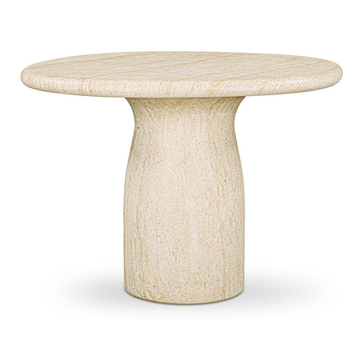 Warby Outdoor Bistro Table Faux Travertine by Moe's Home Collection