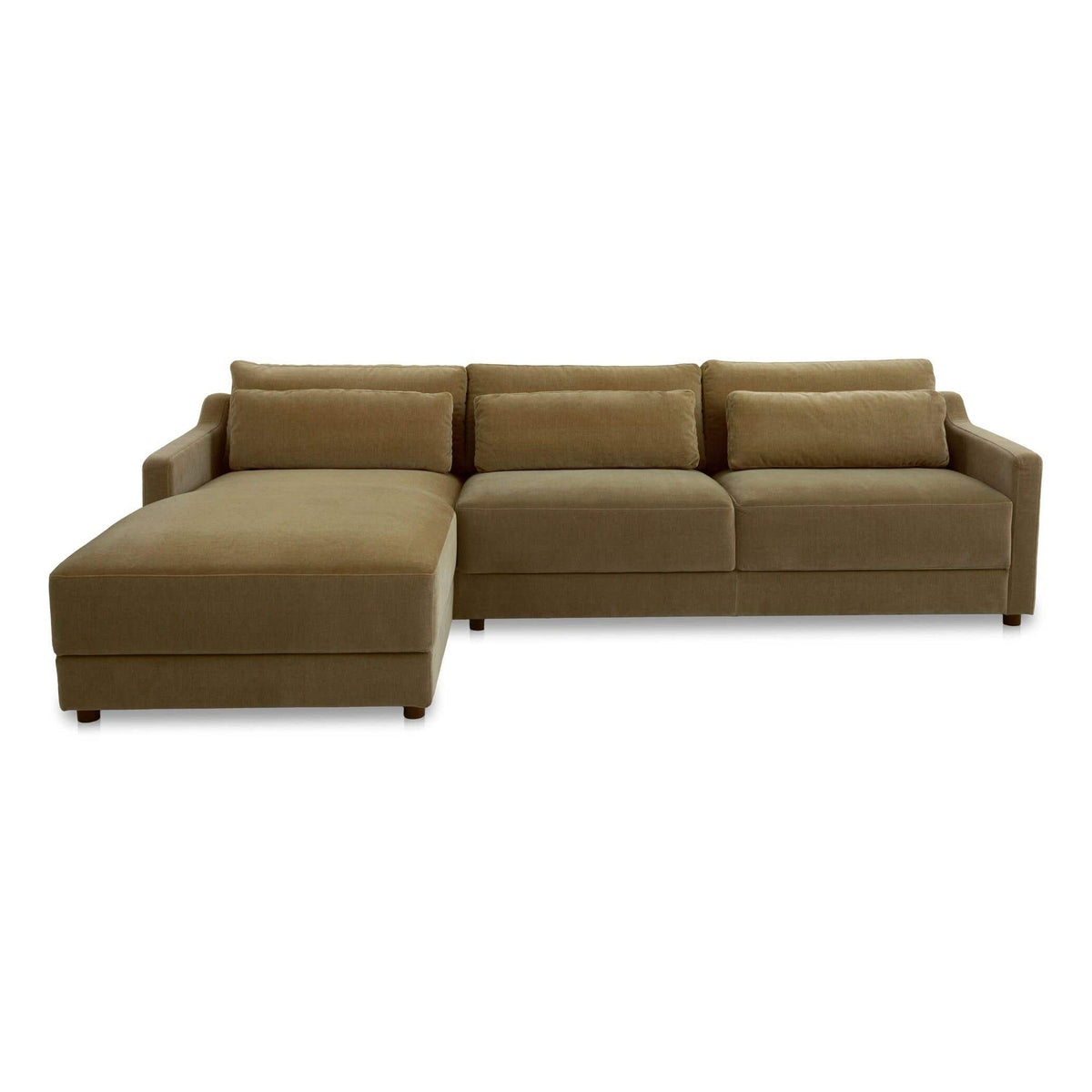 Imogen Sectional Olive Left by Moe's Home Collection