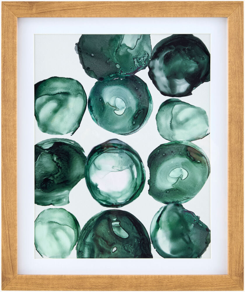 Molecule Framed Art MOLE-002 - 18"H x 15"W x 1"D