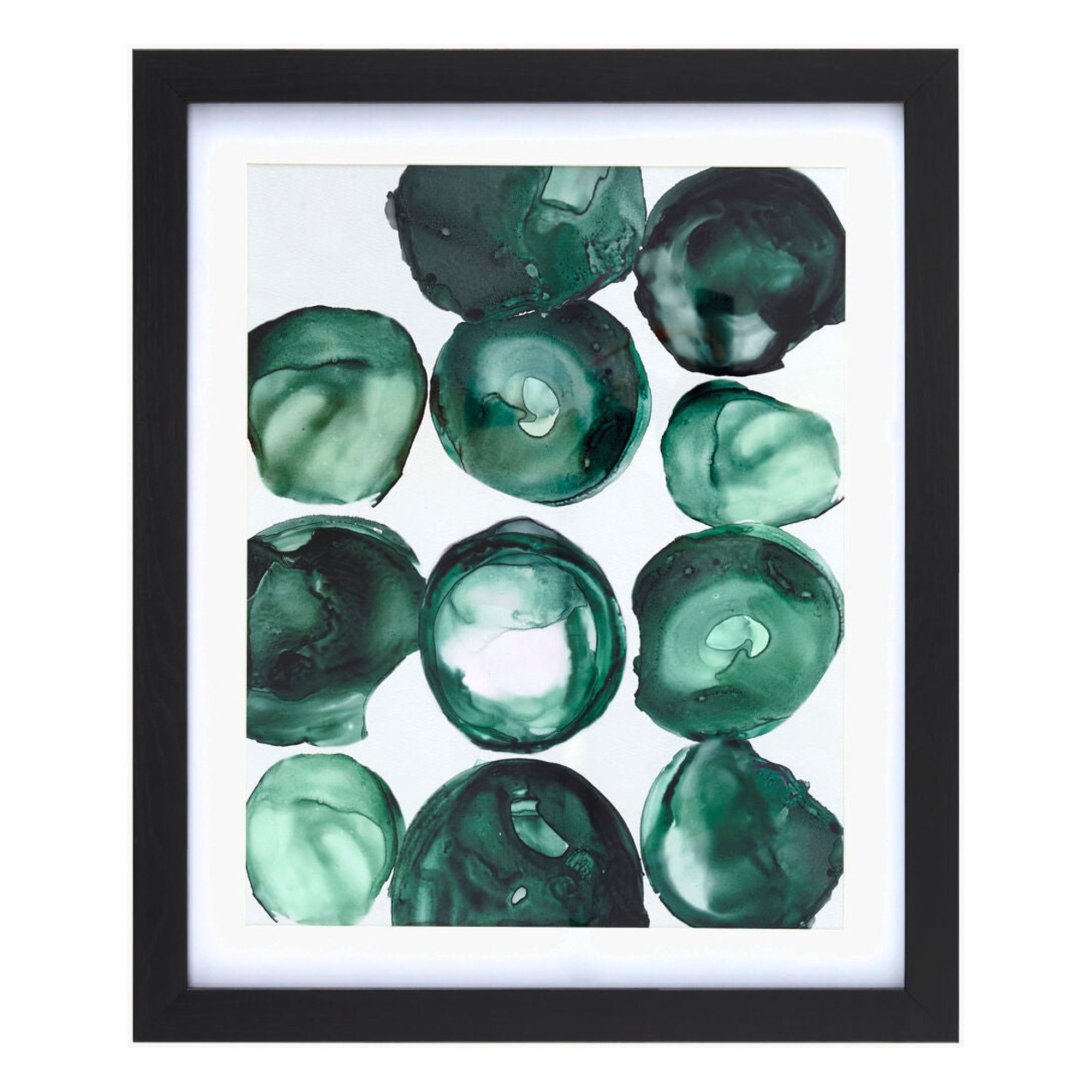 Molecule Framed Art MOLE-005 - 18"H x 15"W x 1"D