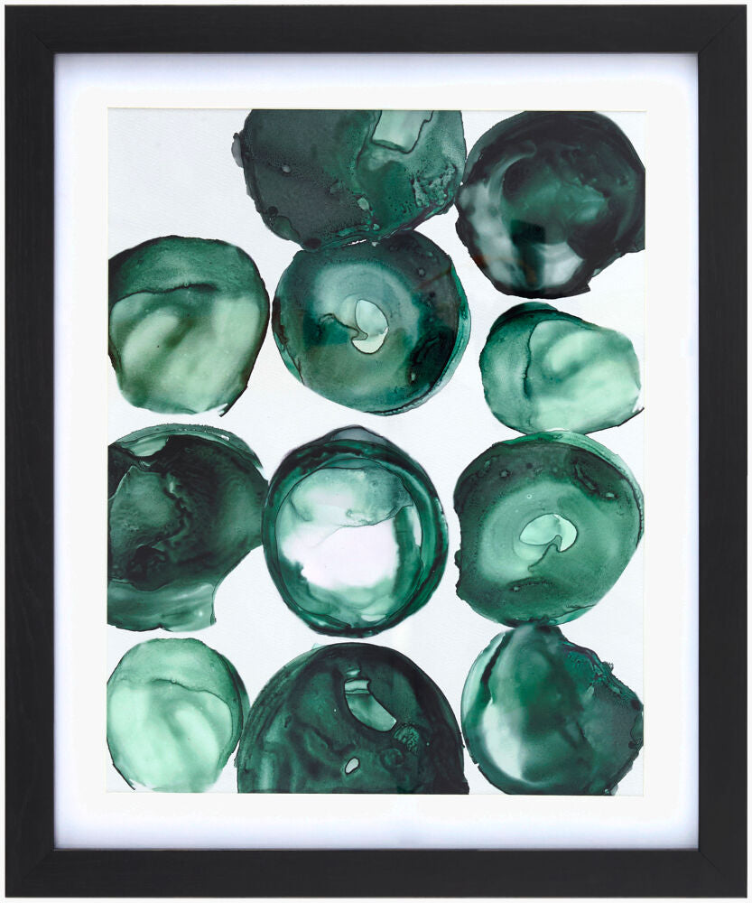 Molecule Framed Art MOLE-005 - 18"H x 15"W x 1"D