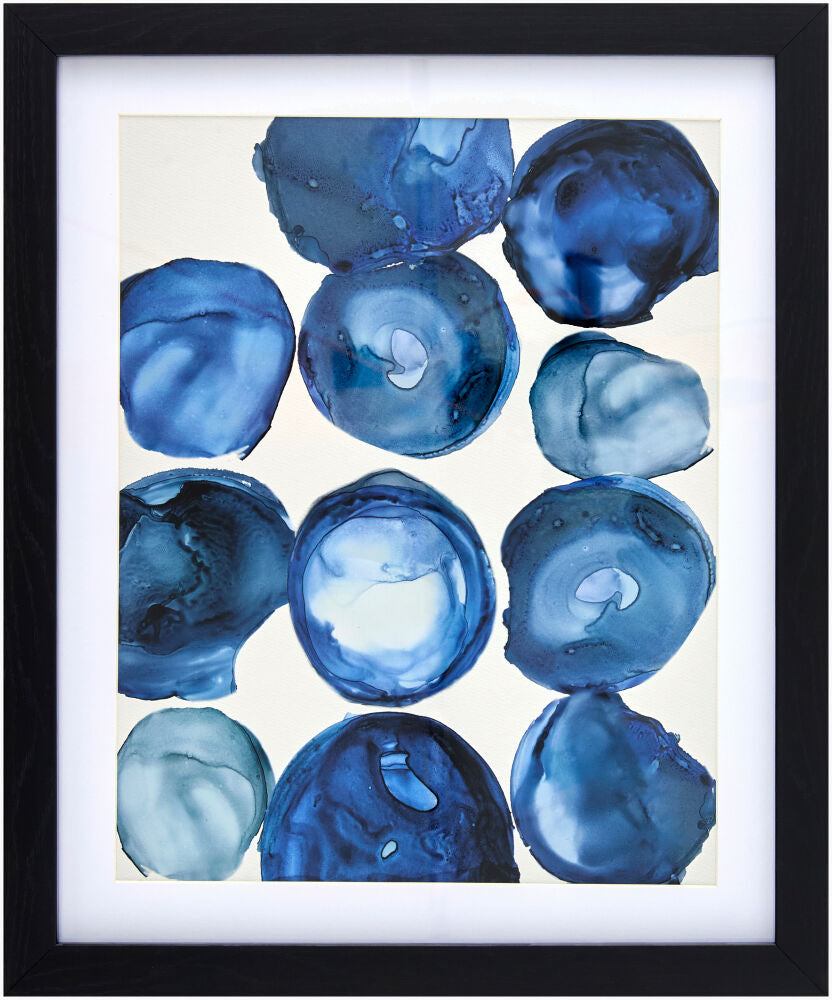 Molecule Framed Art MOLE-006 - 18"H x 15"W x 1"D