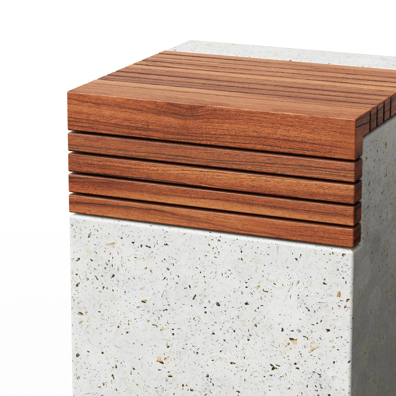 Mixx - Stecca Cascata Stool - Ivory Terrazzo