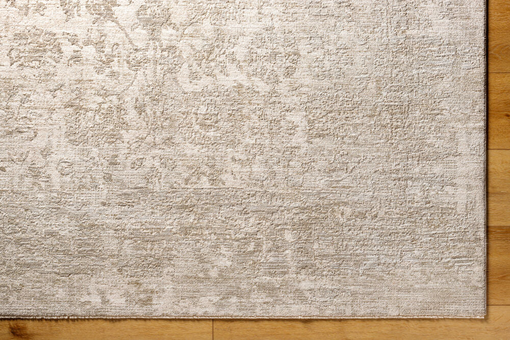 Masterpiece Cream/Medium Gray Machine Woven Rug MPC-2301 - overhead