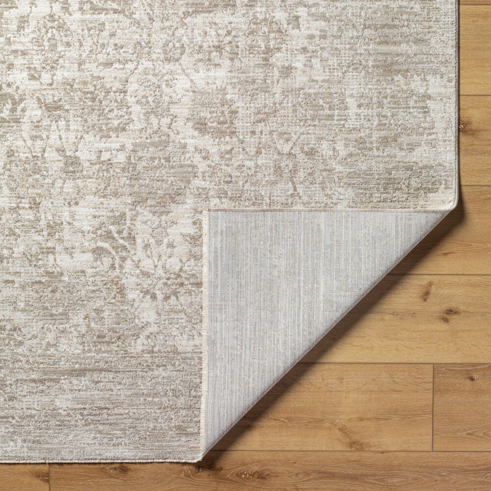 Masterpiece Cream/Medium Gray Machine Woven Rug MPC-2301 - fold