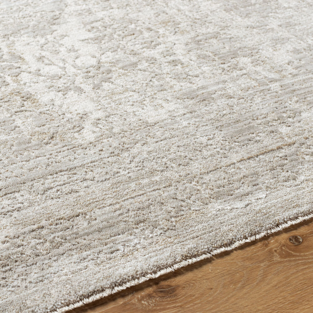 Masterpiece Cream/Medium Gray Machine Woven Rug MPC-2301 - texture