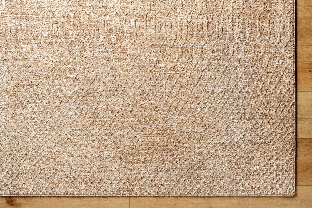 Masterpiece Beige/Tan Machine Woven Rug MPC-2302 - overhead