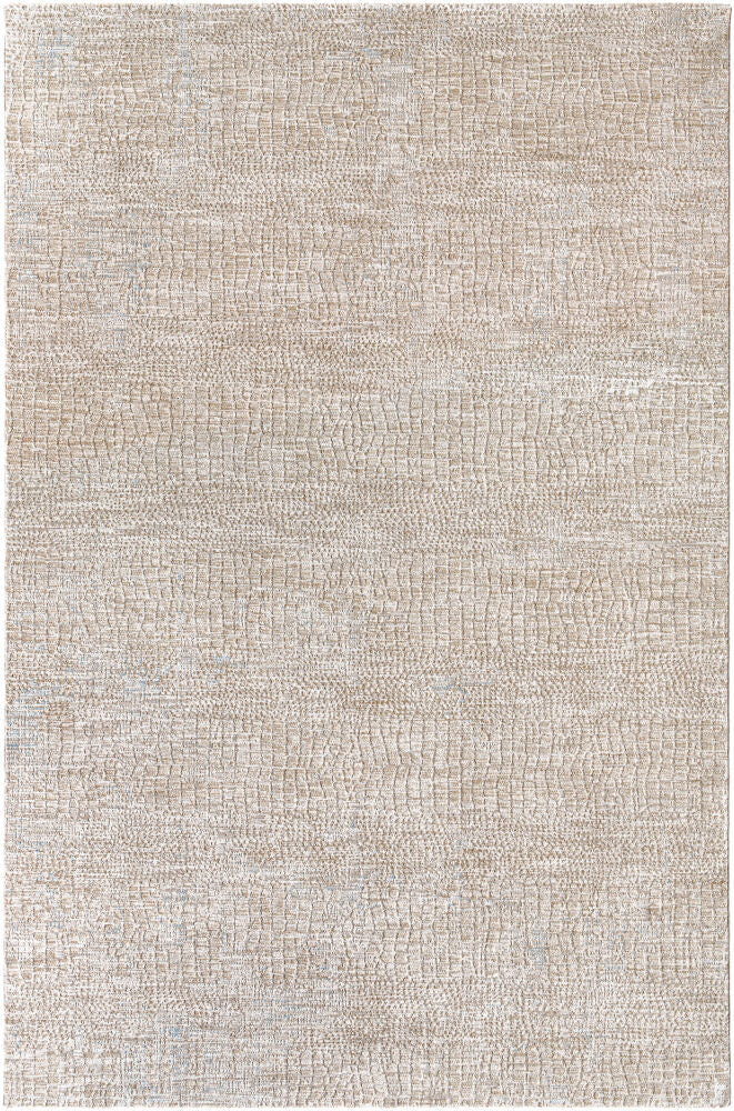 Masterpiece Ice Blue/Medium Gray Machine Woven Rug - 2'7" x 10'