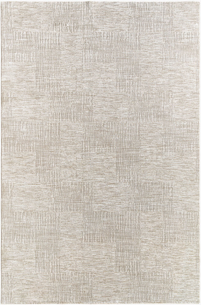 Masterpiece Cream/Medium Gray Machine Woven Rug MPC-2309 - 2'7" x 10'