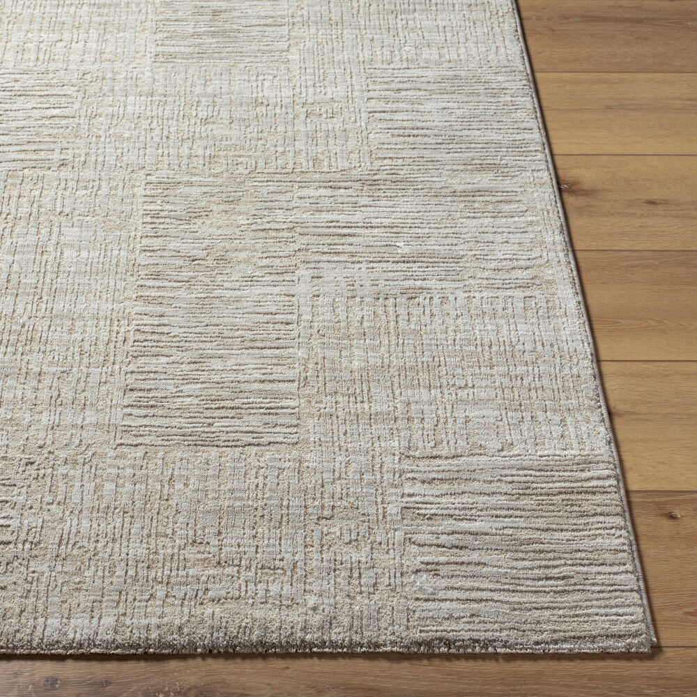 Masterpiece Cream/Medium Gray Machine Woven Rug MPC-2309 - front