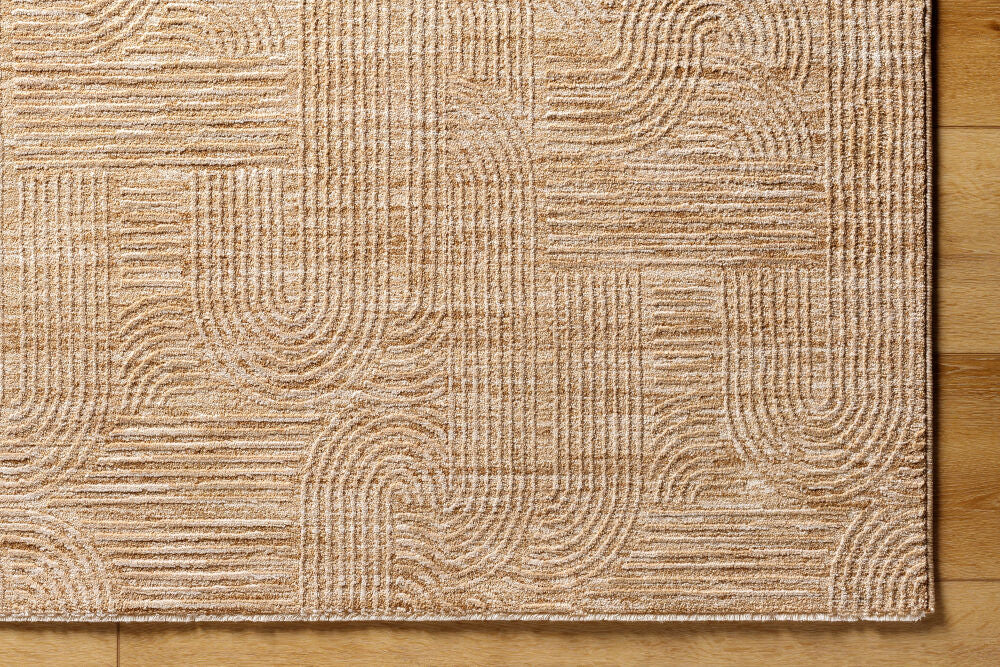 Masterpiece Beige/Tan Machine Woven Rug MPC-2310 - overhead