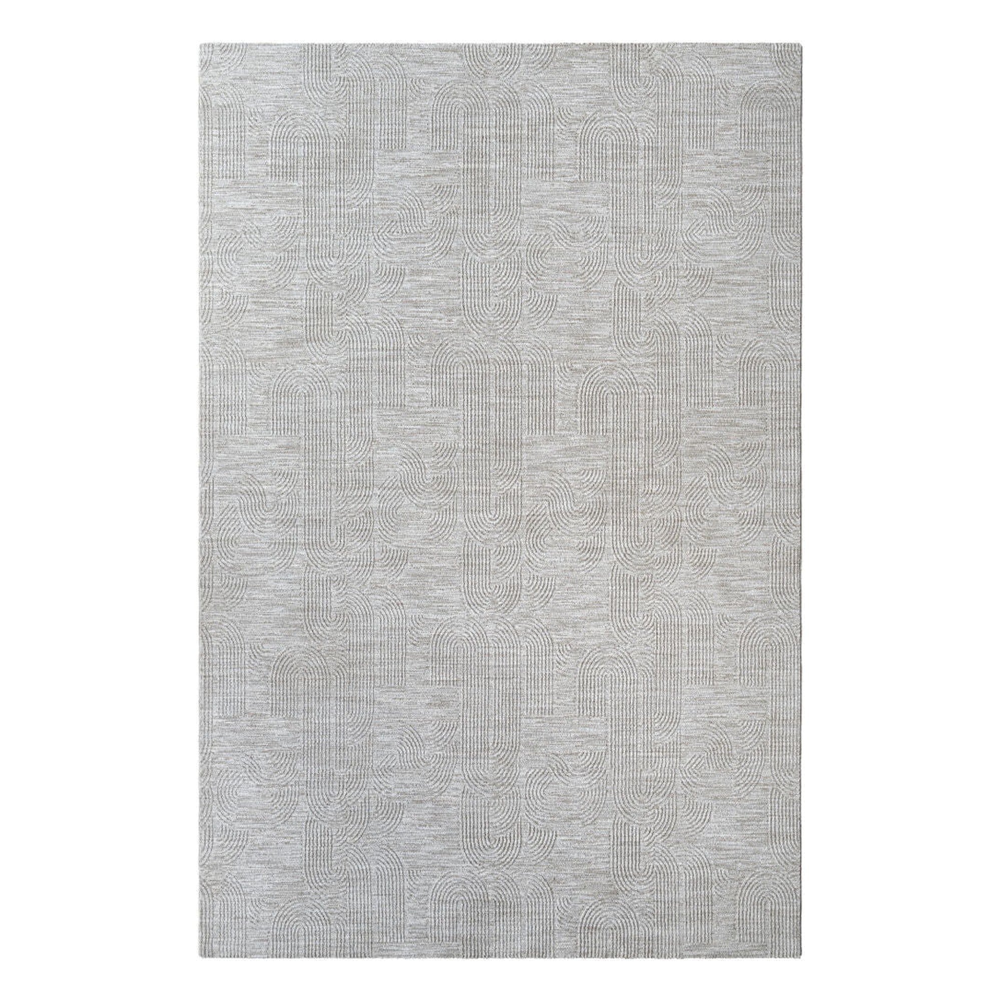Masterpiece Cream/Medium Gray Machine Woven Rug MPC-2311 - 2'7" x 10'