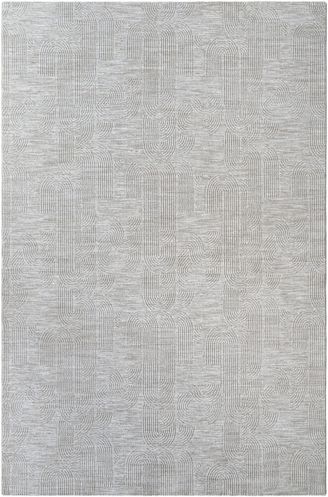 Masterpiece Cream/Medium Gray Machine Woven Rug MPC-2311 - 2'7" x 10'