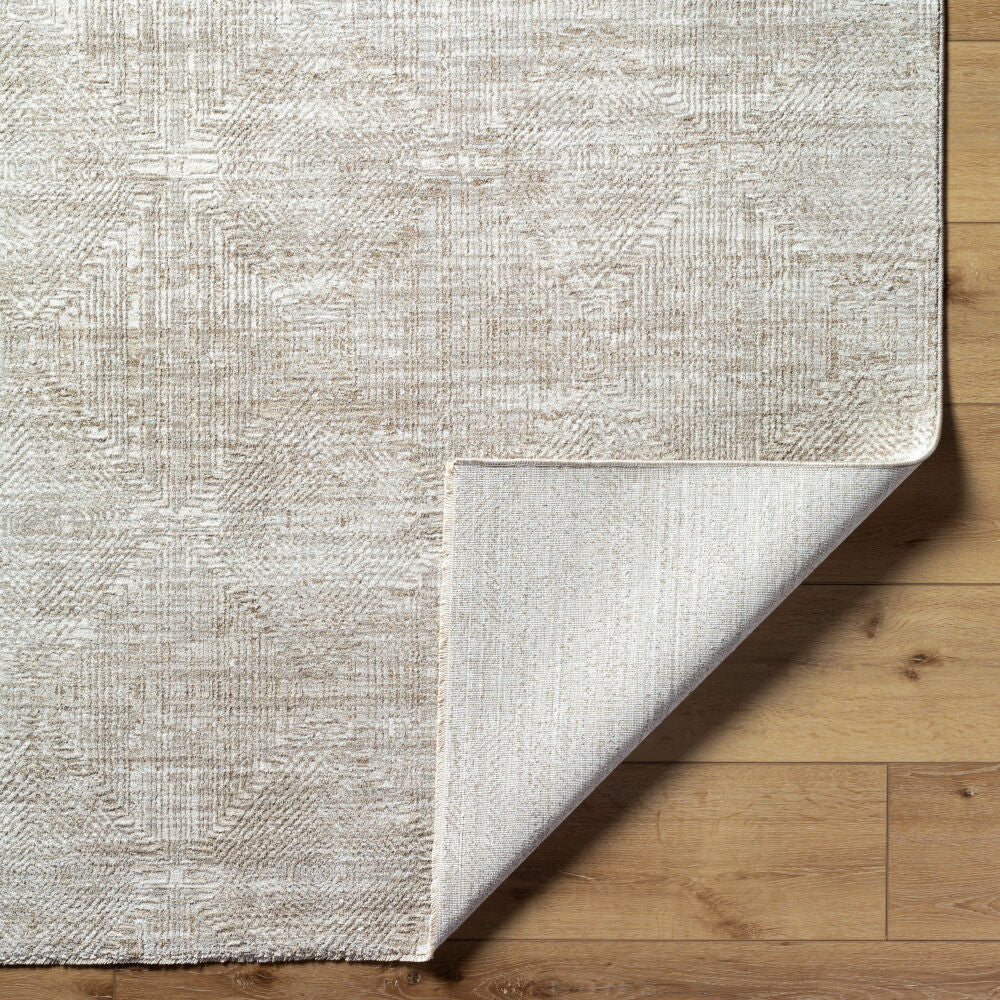Masterpiece Cream/Medium Gray Machine Woven Rug MPC-2313 - fold