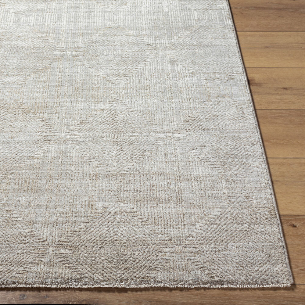 Masterpiece Cream/Medium Gray Machine Woven Rug MPC-2313 - front