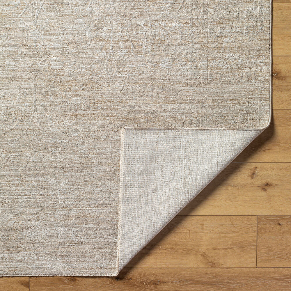 Masterpiece Cream/Medium Gray Machine Woven Rug MPC-2315 - fold