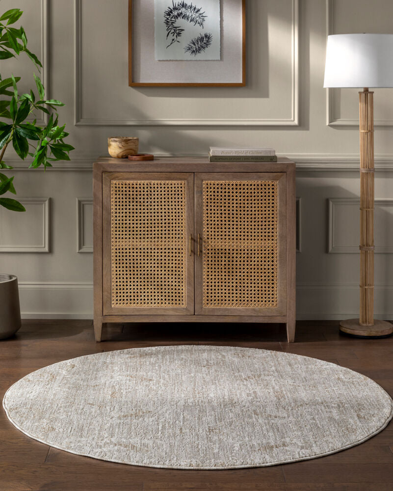 Masterpiece Cream/Tan Machine Woven Rug - roomscene