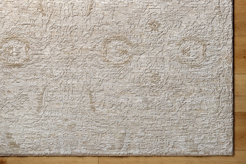 Masterpiece Cream/Tan Machine Woven Rug - overhead