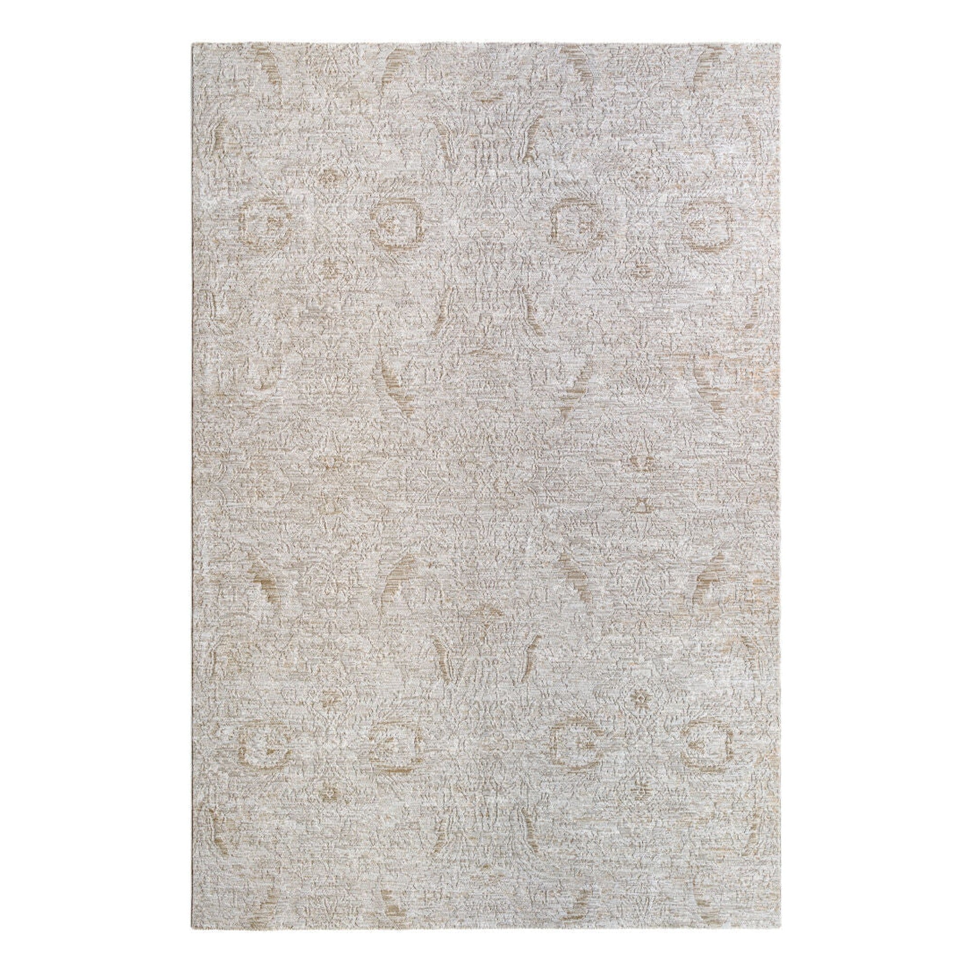 Masterpiece Cream/Tan Machine Woven Rug - 2'7" x 10'